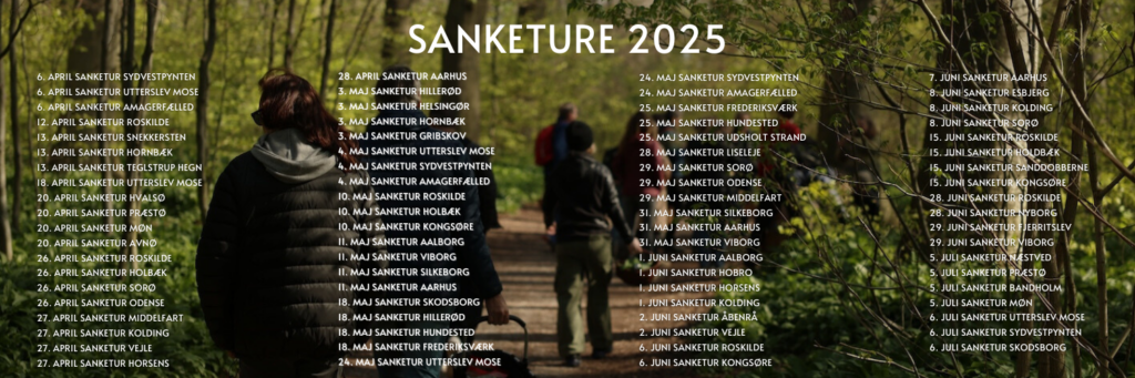 sanketure oversigt 2025 danmark sjælland fyn jylland 