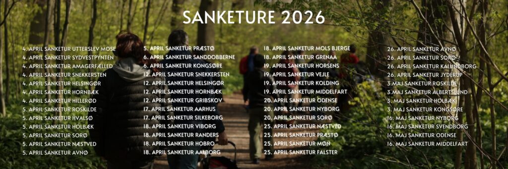 sanketur oversigt 2026 april maj sjælland fyn jylland